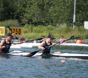 Lukas Drossart und Jonas Zimmermann im K2 über 500 Meter