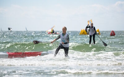 Tina Funke drei Mal deutsche Vizemeisterin im SUP
