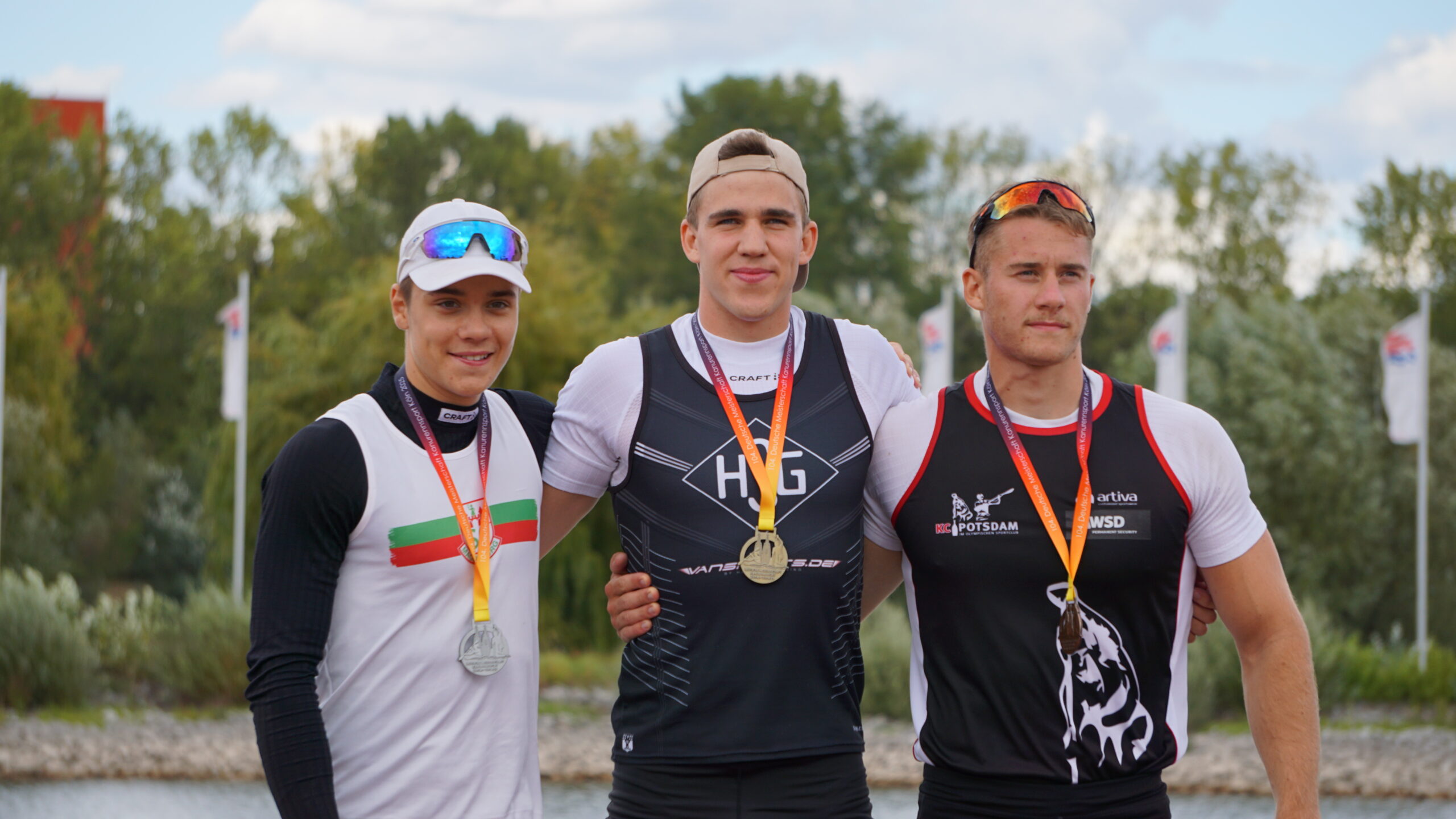 Deutscher Meister im K1 über 1000 m – Lukas Drossart.